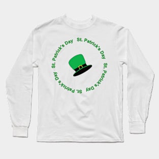 Green hat to celebrate saint patrick's day Long Sleeve T-Shirt